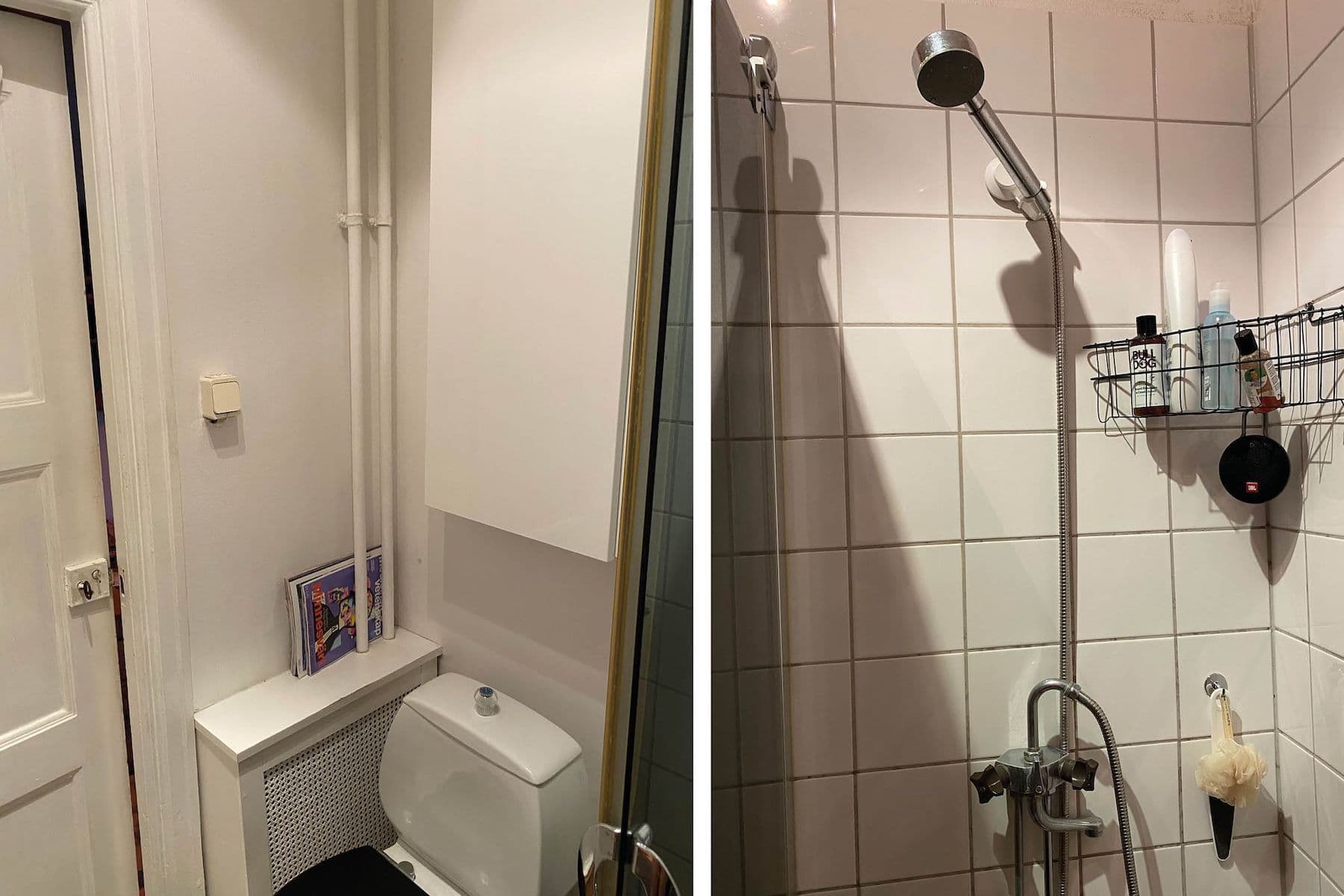förebild, toalett, dusch