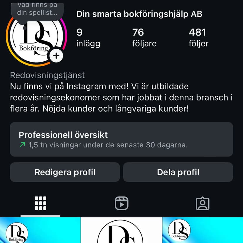 DIn smarta bokföringshjälp i Stockholm AB - Kontaktperson