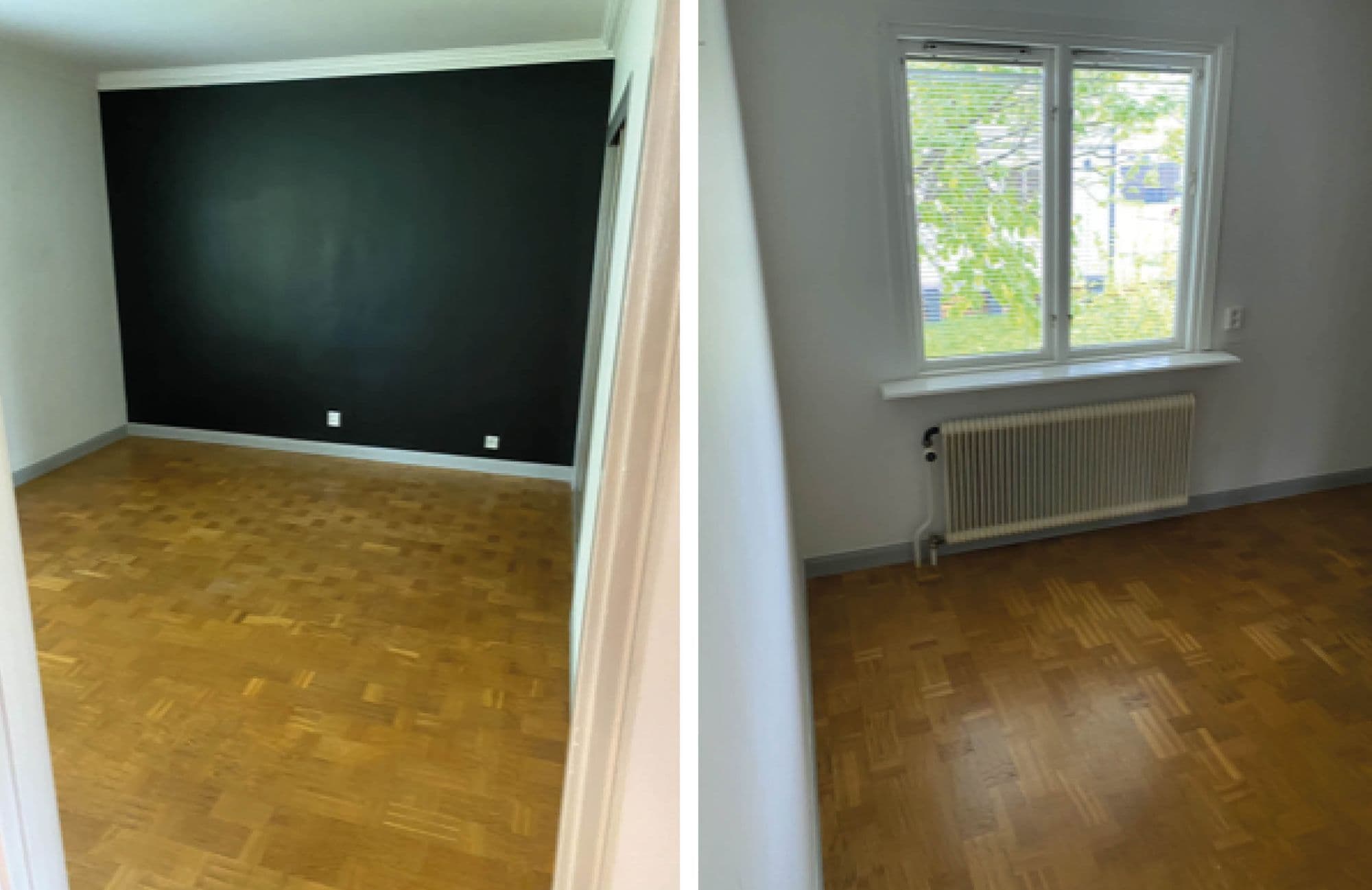 Förebild innan renovering av sovrum i hus